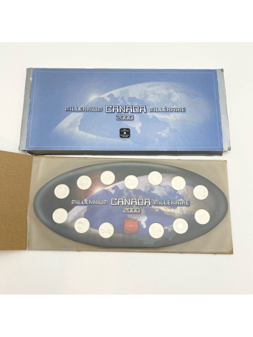 2000 Millennium Canada set of 13 Quarters Coins Royal Canadian Mint in Box